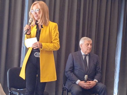 Tajani a Verbania a sostegno di Mirella Cristina FOTO Tajani a Verbania a sostegno di Mirella Cristina FOTO
