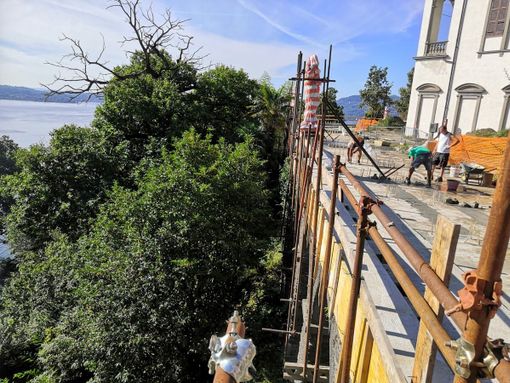 A Villa San Remigio si lavora per riqualificare le terrazze esterne