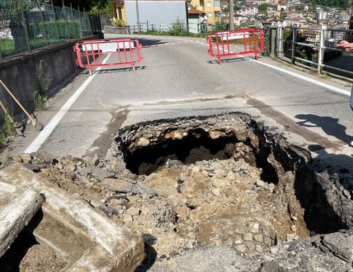 Strada interrotta a Cireggio: istituito doppio senso di marcia su via delle Quarne