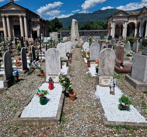 Al cimitero di Intra sistemate le tombe dei soldati della Grande Guerra Al cimitero di Intra sistemate le tombe dei soldati della Grande Guerra
