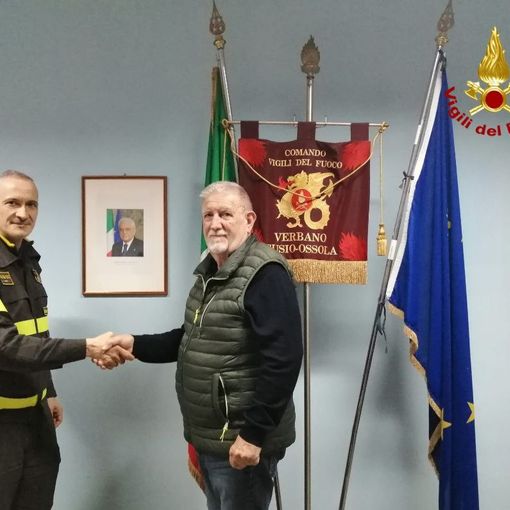 Collaborazione tra il comando dei vigili del fuoco e l'associazione nazionale sezione Verbania