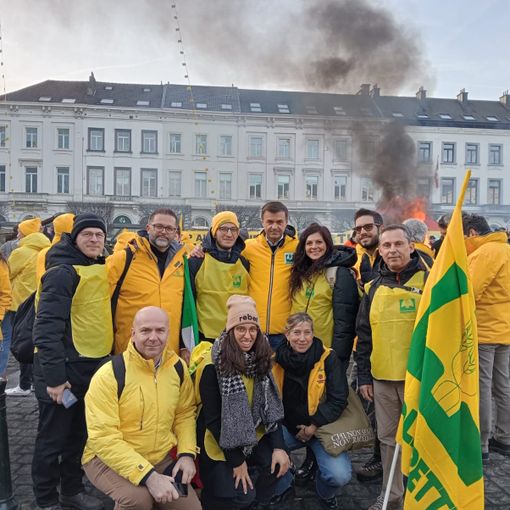 La delegazione con il Presidente Prandini