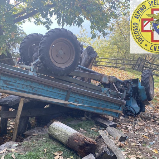 Agricoltore finisce sotto il suo trattore in Val Grande