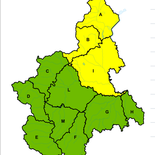 In arrivo forti temporali sul nord del Piemonte