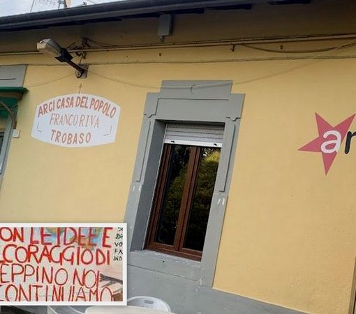 Giovanni Impastato a Trobaso per una serata alla Casa del popolo