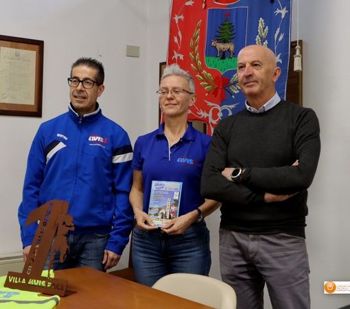 Foto: da sinistra il presediente dellAtletica Avis Ossolana Luigi Melis, la sua vice Silvia Conti e l'assessore Maurizio Gianola