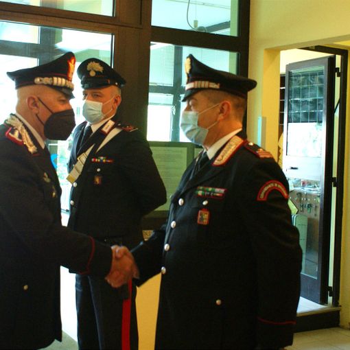 Il Generale Gino Micale in visita al comando provinciale dei Carabinieri di Verbania.