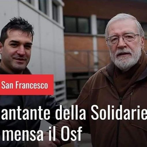 Il Cantante della Solidarietà passerà la Pasqua alla mensa Opera San Francesco per i Poveri di Milano