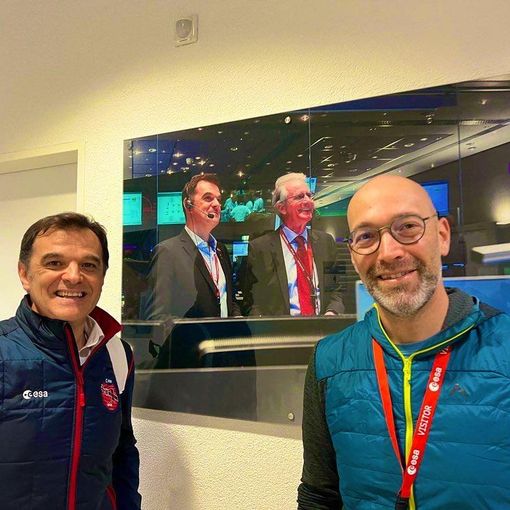Accomazzo accoglie Panza al centro spaziale di Darmstadt