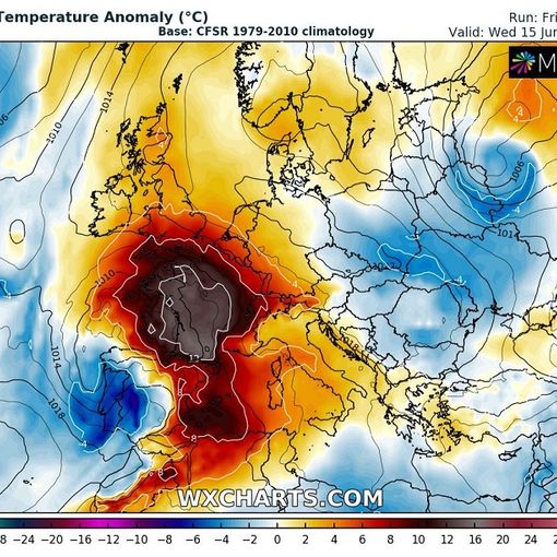 Da domenica più nuvoloso con qualche rovescio solo sulle Alpi