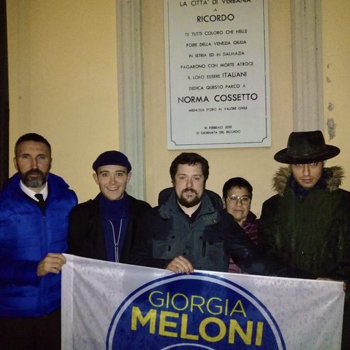 Fratelli d'Italia e Gioventù Nazionale Vco hanno ricordato le vittime delle foibe