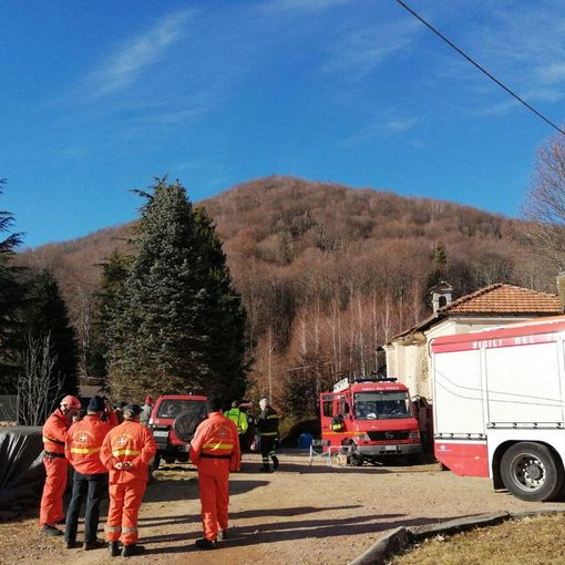 I vigili del fuoco di Verbania in azione in Val Sesia