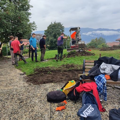 Alla Castagnola un nuovo parco realizzato dagli studenti dell'Istituto agrario Cavallini di Lesa