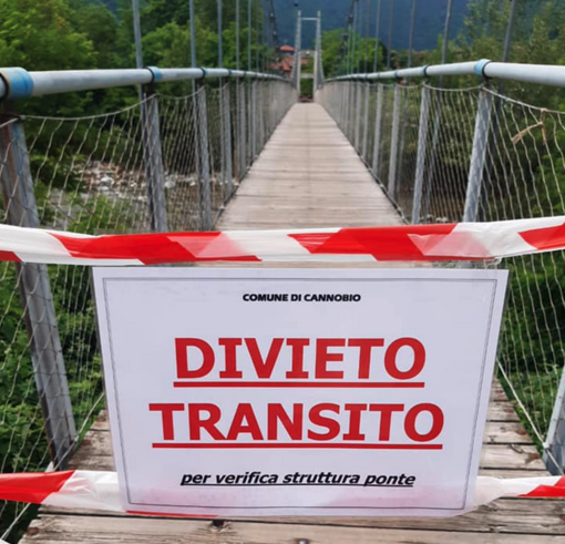 Cannobio, affidati i lavori di messa in sicurezza del ponte ballerino