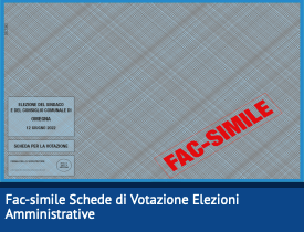 Elezioni amministrative, pubblicati i fac-simile delle schede elettorali