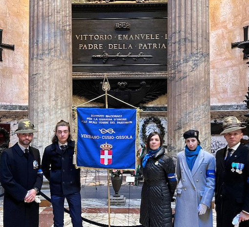 Guardia d’Onore al Pantheon, la delegazione Vco alle celebrazioni del 145º anniversario