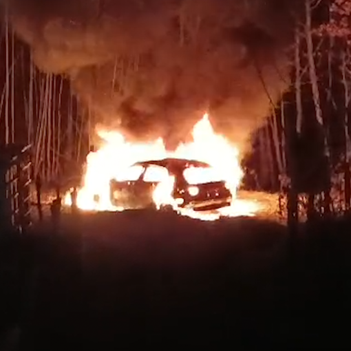 Auto in fiamme ad Agrano VIDEO