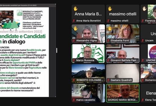 Uncem incontra candidati alle elezioni politiche: “La montagna e i territori siano al centro dell'agenda politica”