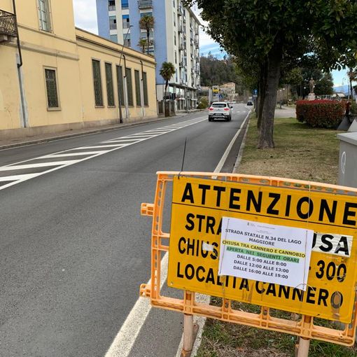 SS 34, transito a fasce orarie tra Donego e Cannero anche oggi e domani