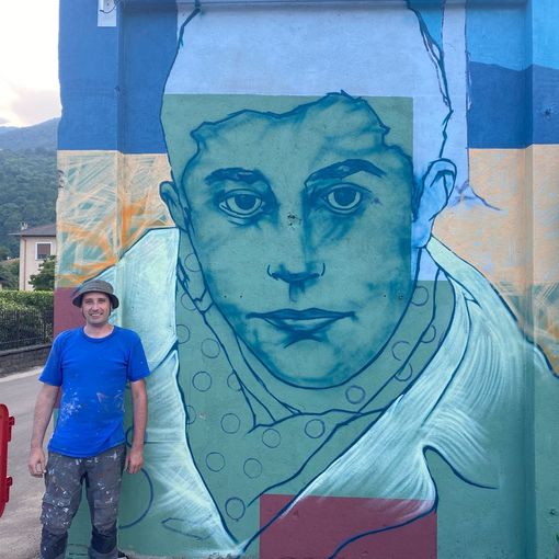 Un murales per ricordare il partigiano Antonio Realini