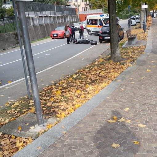 Incidente ad Omegna, ferito motociclista