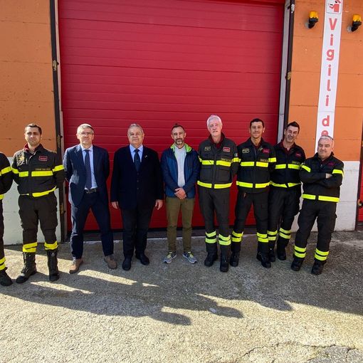 Nuovo volto per la caserma dei vigili del fuoco di Gravellona FOTO