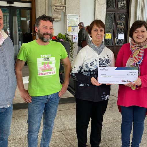Una donazione di mille euro a Educando Onlus grazie a Bicincittà