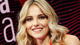 La conduttrice tv Francesca Fialdini all'Auxologico Piancavallo per alcune interviste