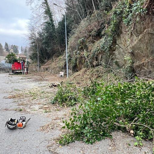 Via ai lavori di messa in sicurezza di via Moschio a Bagnella FOTO