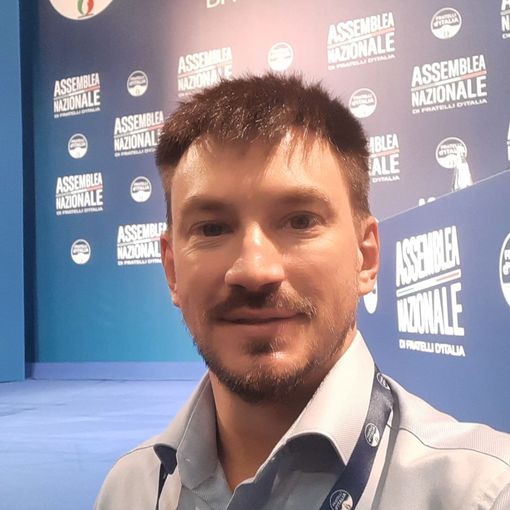 Mattia Corbetta all'assemblea nazionale di Fratelli d'Italia