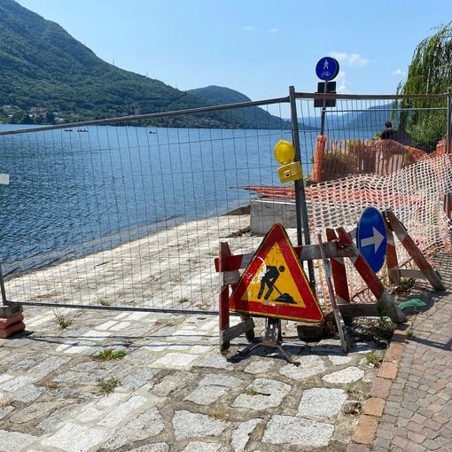 Ancora ritardi per la posa del nuovo pontile a Omegna