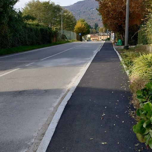 Completato il marciapiede a Possaccio