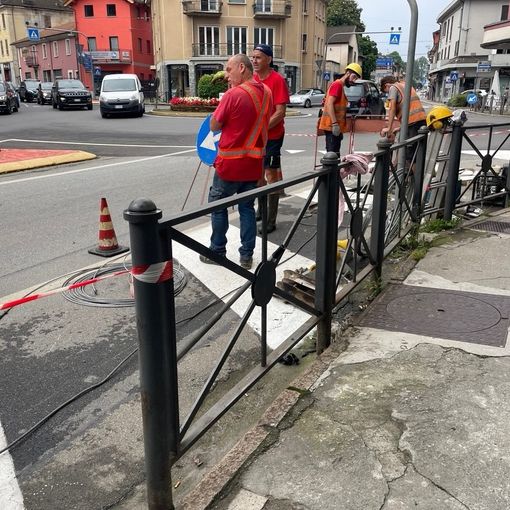 Foto: l’area della rotatoria di Gravellona Toce