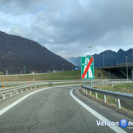 Chiusura sulla A26 tra Romagnano Sesia e Borgomanero in direzione Gravellona