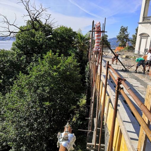 A Villa San Remigio si lavora per riqualificare le terrazze esterne
