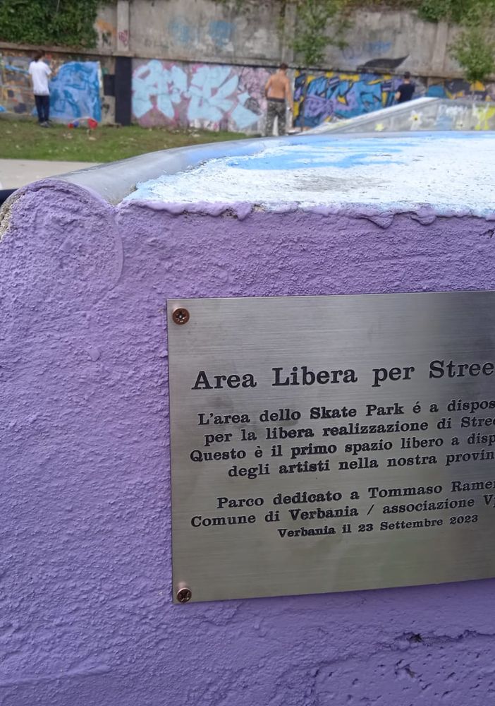 Allo Skate park di Verbania la prima area libera per la street art del Vco (Foto)