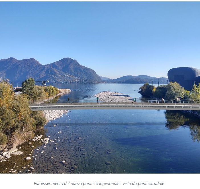 Al via i lavori per la costruzione del nuovo ponte ciclo pedonale sul torrente San Bernardino