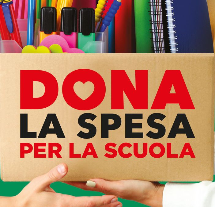 Giornata di raccolta di materiali di cancelleria per le famiglie in difficoltà