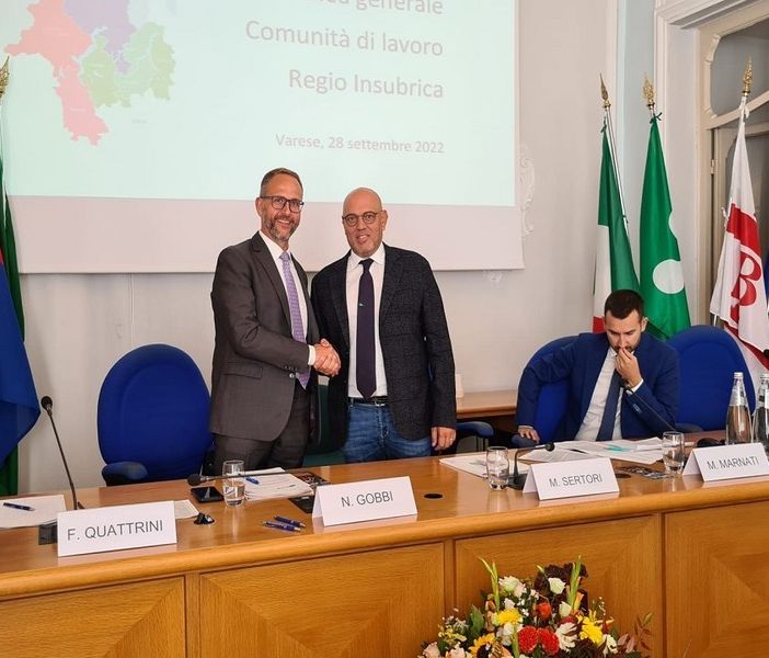 Regio Insubrica: la presidenza passa dal Canton Ticino alla Regione Lombardia