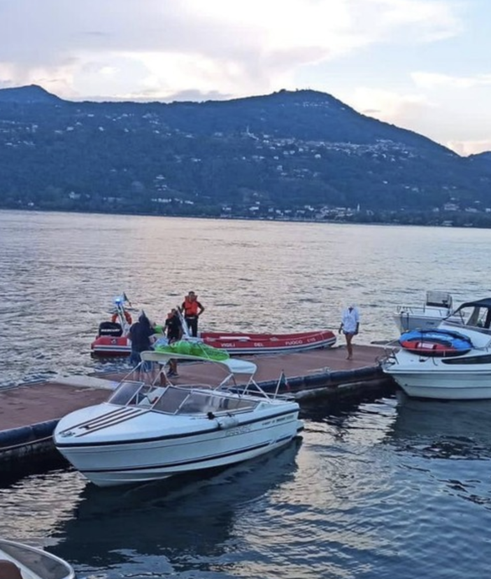 Scontro tra due imbarcazioni sul lago Maggiore: soccorsi in azione a Ranco