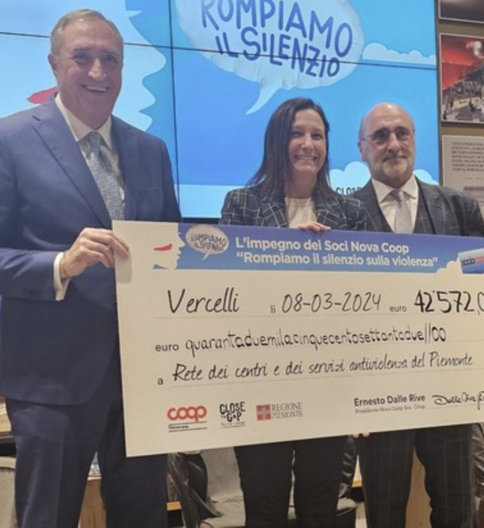 I Soci Nova Coop donano lo sconto sulla spesa alla Rete antiviolenza del Piemonte