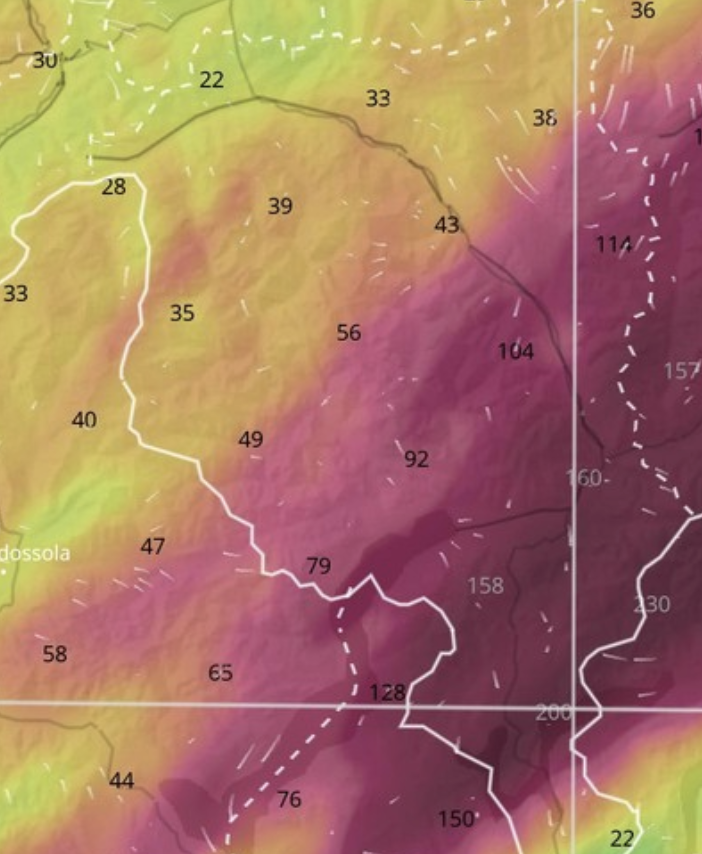 Meteo Svizzera innalza l'allerta al sud delle Alpi: pericolo marcato di forti piogge