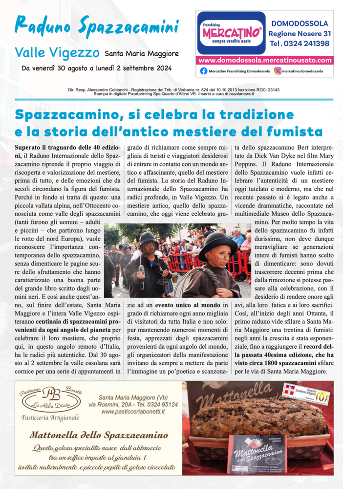 Speciale Raduno Spazzacamini - Scarica lo speciale in pdf