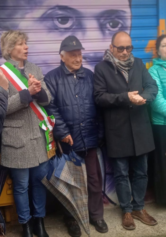 Inaugurata l'opera di street art dedicata al partigiano Cinella