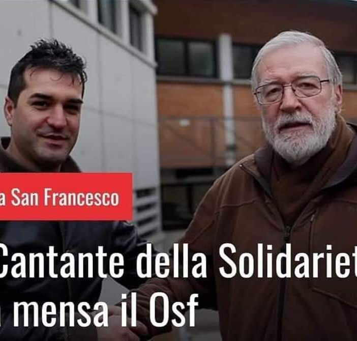 Il Cantante della Solidarietà passerà la Pasqua alla mensa Opera San Francesco per i Poveri di Milano