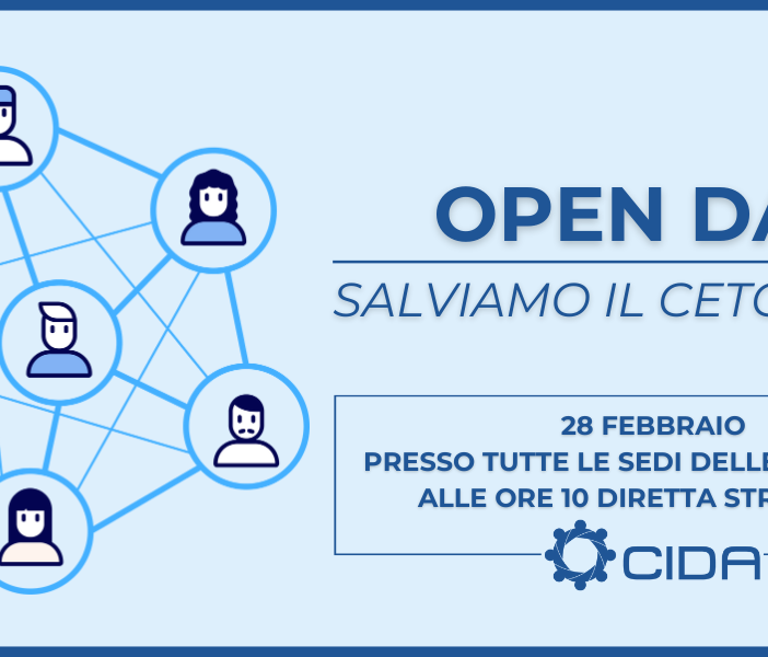 Cida lancia  Open day per la petizione &quot;Salviamo il ceto medio&quot;