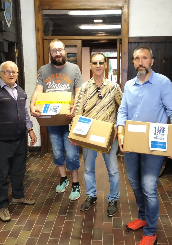 Anche il Comitato 10 Febbraio a Macugnaga per la consegna di viveri
