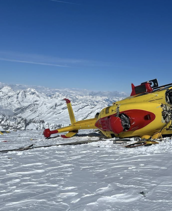 Eliambulanza precipita sul Monte Rosa, salvo l'equipaggio VIDEO
