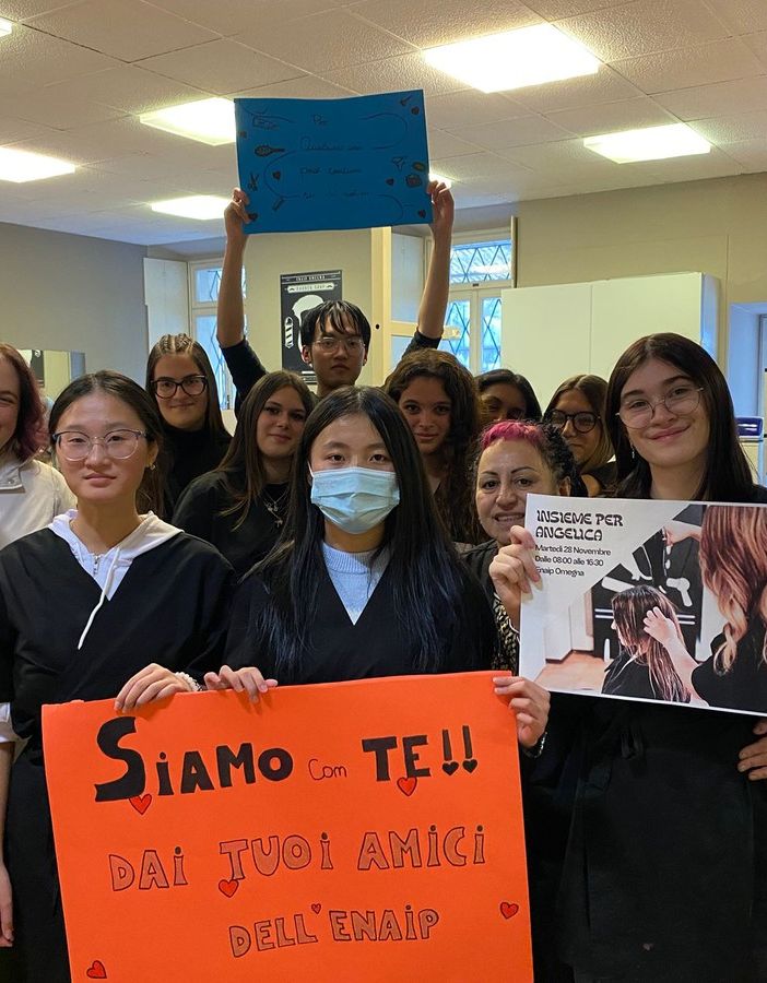 Gli studenti dell'Enaip per Angelica: una raccolta fondi per aiutare un'ex allieva VIDEO
