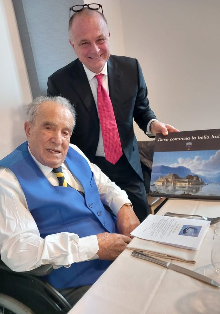 La città di Omegna festeggia i 103 anni di Ettore Lipani